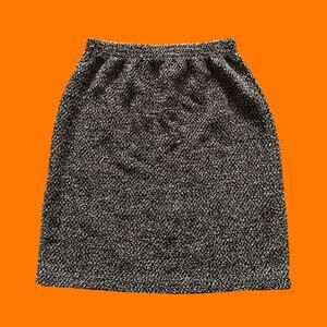 90's vintage fuzzy textured high waisted mini skirt MEDIUM